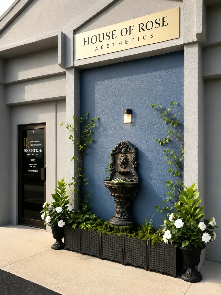 House of Rose Aesthetics storefront at 525 E Olympia Avenue, Unit 9, in Punta Gorda