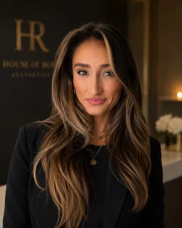 Amber Mingione, Licensed Esthetician, at House of Rose Aesthetics
